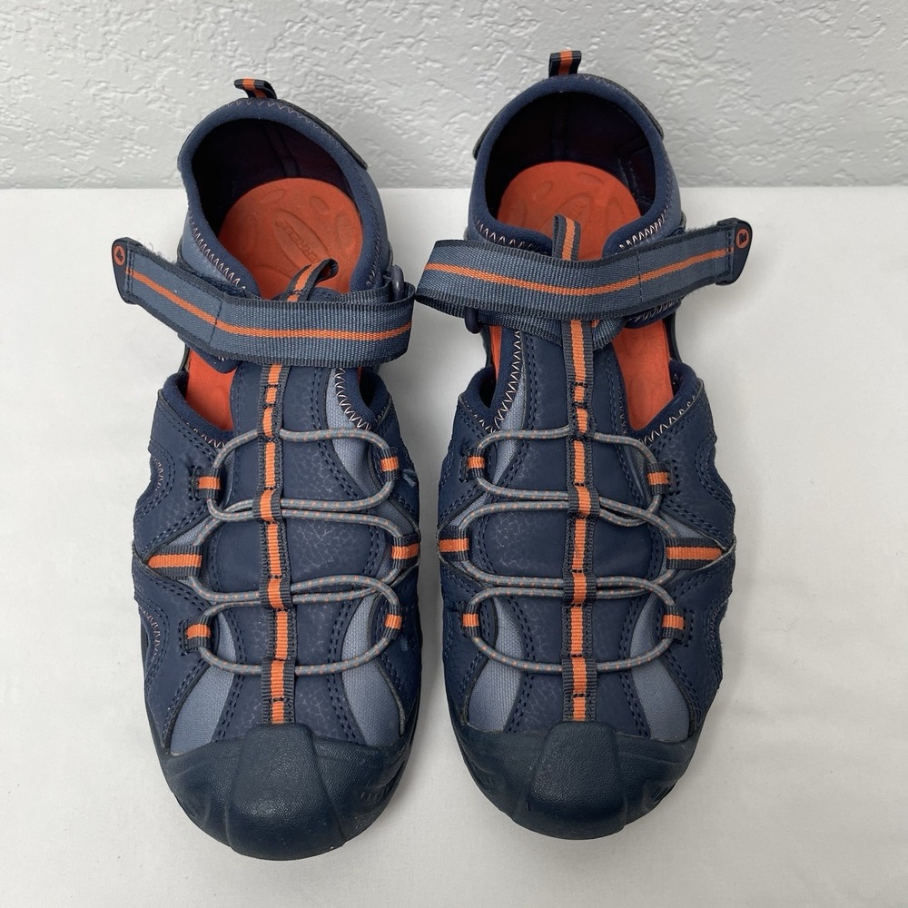 Merrell Hydro Kids 5M Navy/Orange Hiking Water Shoes Outdoor Sandals